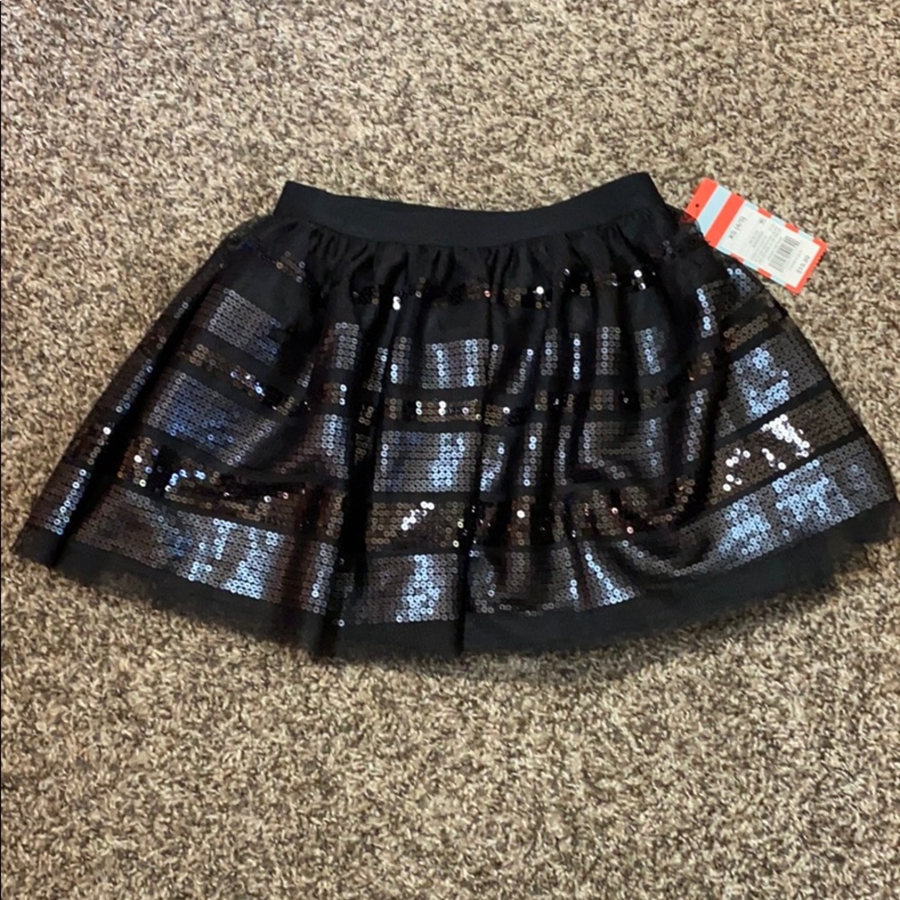 Cat and Jack Sequins Black Skirt XS (4/5)